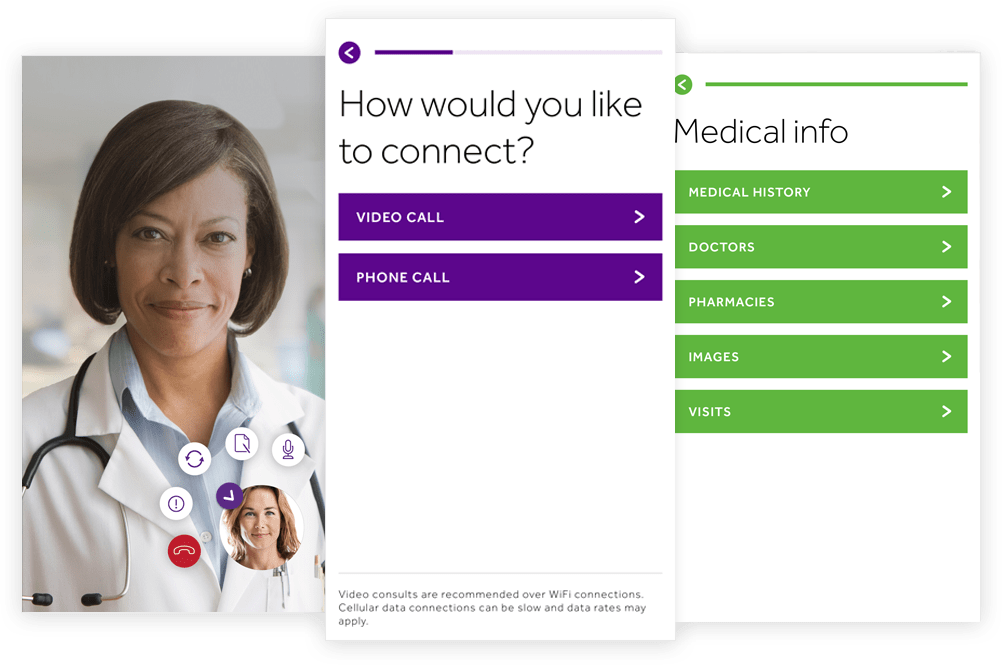 Teladoc for online medical care
