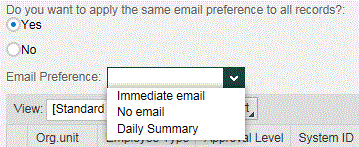 email preference
